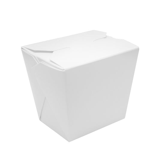 Karat 16oz Food Pail / Paper Take-out Container - White - 450 ct