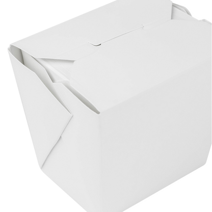 Karat 16oz Food Pail / Paper Take-out Container - White - 450 ct