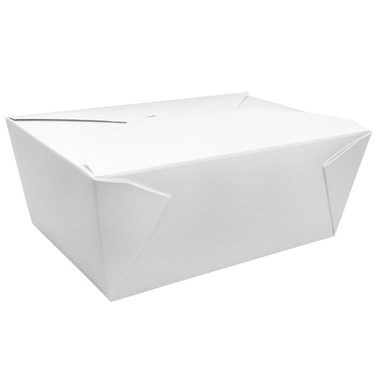 Karat 110 fl oz Fold-To-Go Box #4 - White - 160 ct