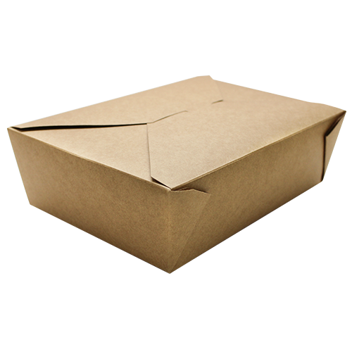 Karat 76oz Fold-To-Go Box #3 - Kraft - 200 ct