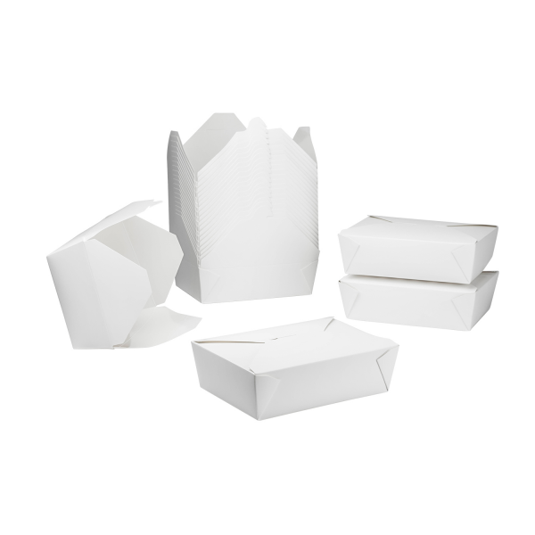 Karat 76oz Fold-To-Go Box #3 - White - 200 ct