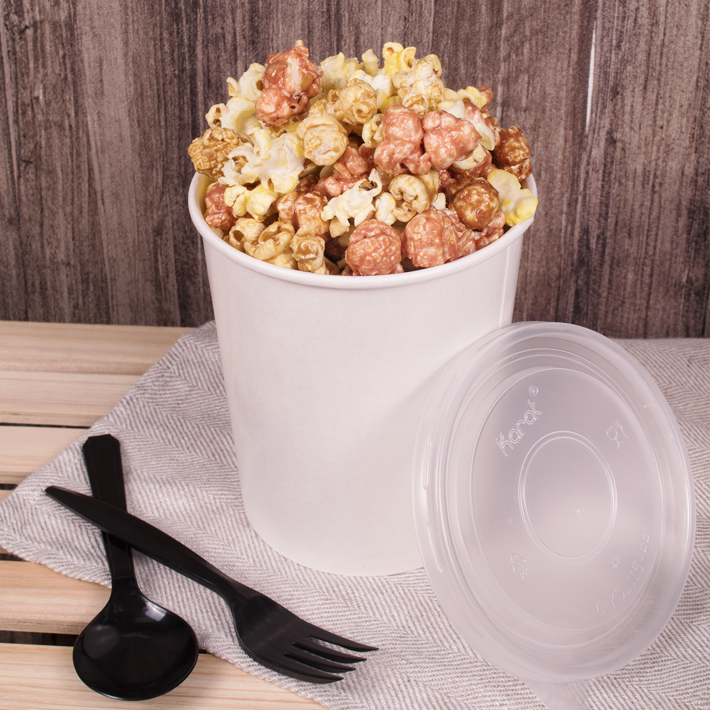 Karat 32oz Gourmet Food Container - White (115mm) - 500 ct