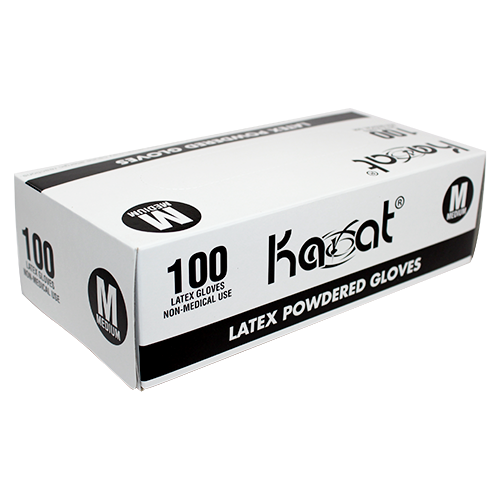 Karat Latex Powdered Gloves (Clear) - Medium - 1,000 ct