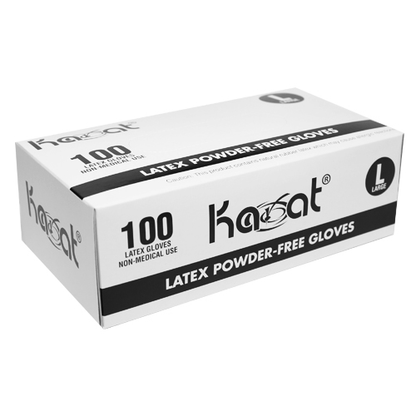 Karat Latex Powder-Free Gloves (Clear) - Large - 1,000 ct