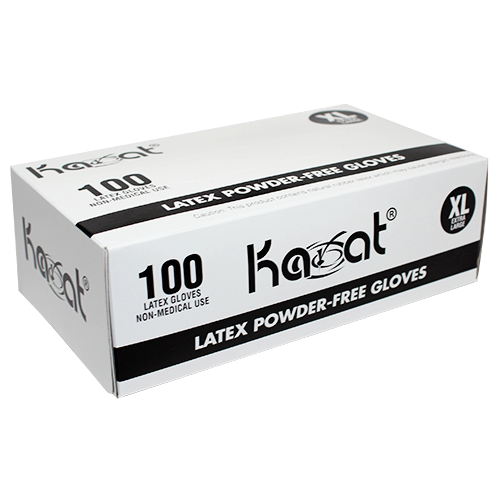 Karat Latex Powder-Free Gloves (Clear) - X-Large - 1,000 ct