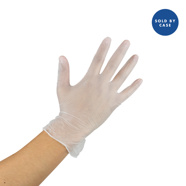 Karat Vinyl Powder-Free Gloves (Clear) - Small - 1,000 ct