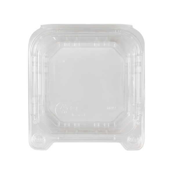 Karat 6''x6'' PET Plastic Hinged Containers - 500 ct