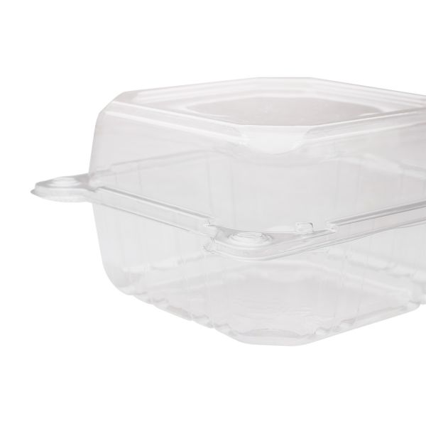 Karat 6''x6'' PET Plastic Hinged Containers - 500 ct