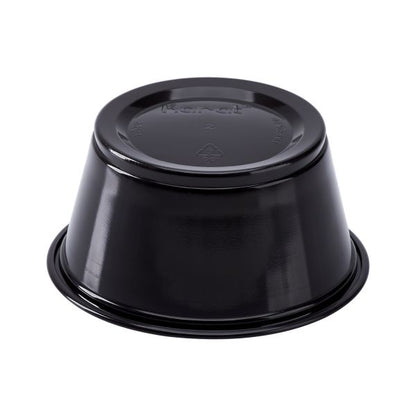 Karat 3.25oz PP Plastic Portion Cups - Black - 2,500 ct