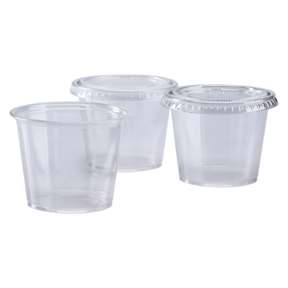 Karat 5.5oz PP Plastic Portion Cups - Clear - 2,500 ct