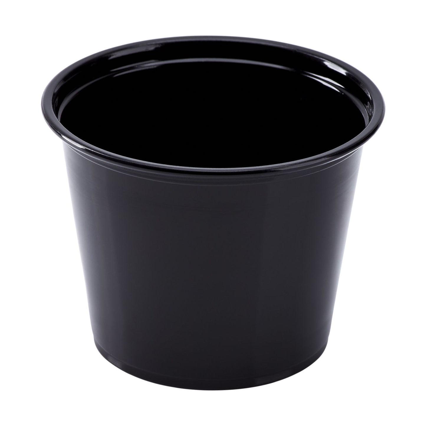 Karat 5.5oz PP Plastic Portion Cups - Black - 2,500 ct