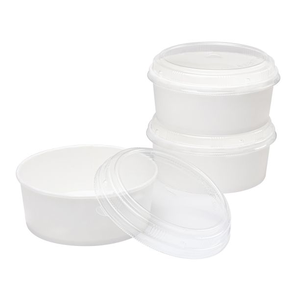 Karat 32oz Paper Short Bucket Lids - 360 ct