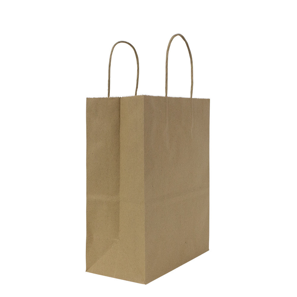 Karat Balboa (Small) Paper Shopping Bags - Kraft - 250 ct