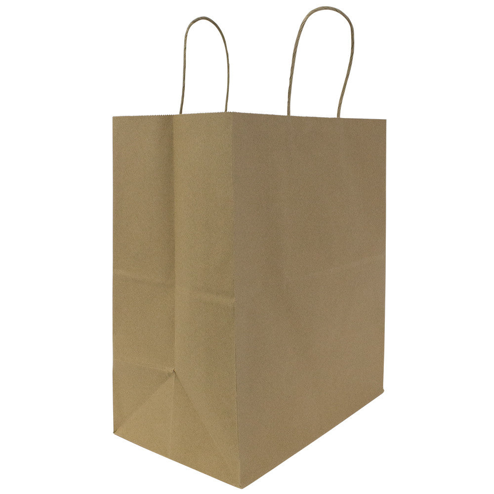 Karat Malibu (Large) Paper Shopping Bags - Kraft - 250 ct