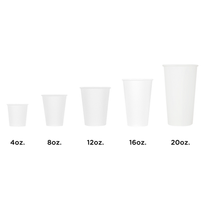 Karat Earth 20oz Eco-Friendly Paper Hot Cups - White (90mm) - 600 ct