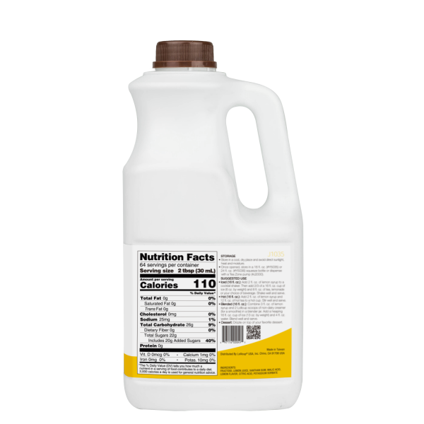 Tea Zone Lemon Syrup (64oz) Case Of 6