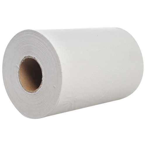 Karat Junior Paper Towel Rolls - White - Case of 12 rolls