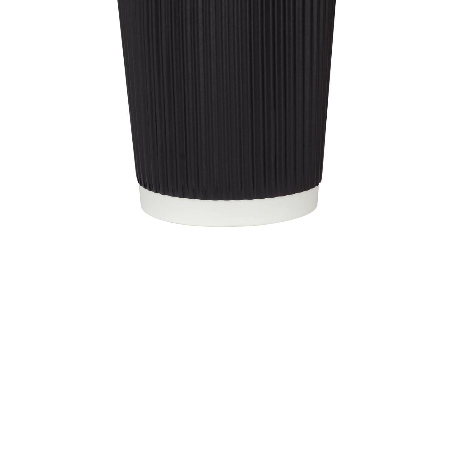 Karat 20oz Ripple Paper Hot Cups - Black (90mm) - 500 ct