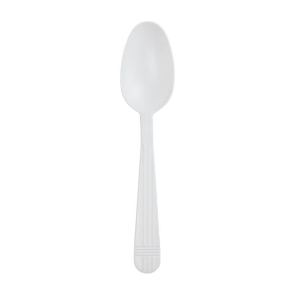 Karat PP Plastic Premium Extra Heavy Weight Tea Spoons - White - 1,000 ct