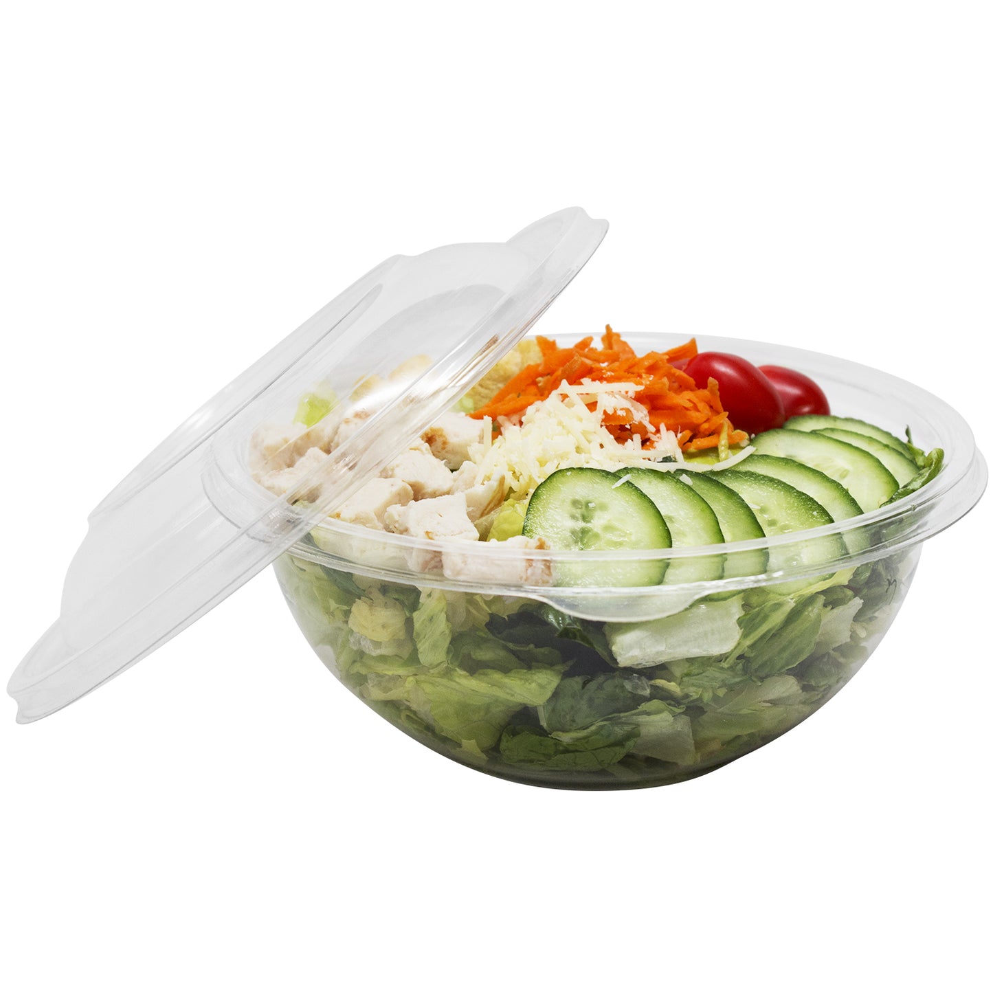 Karat 32oz PET Plastic Salad Bowl - 300 ct