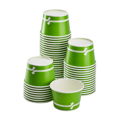 Karat 12oz Paper Food Containers - Green (100mm) - 1,000 ct,  C-KDP12 (Green)
