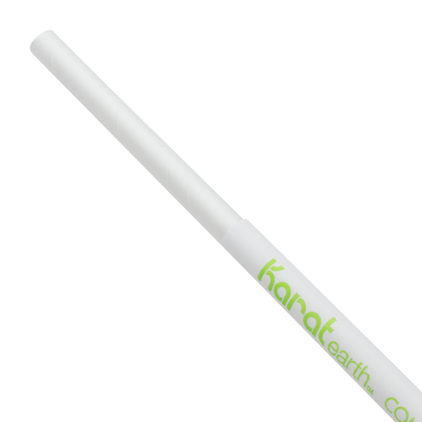 Karat Earth 7.75" Jumbo Paper Straw (5mm) Wrapped - White (2,000 ct)