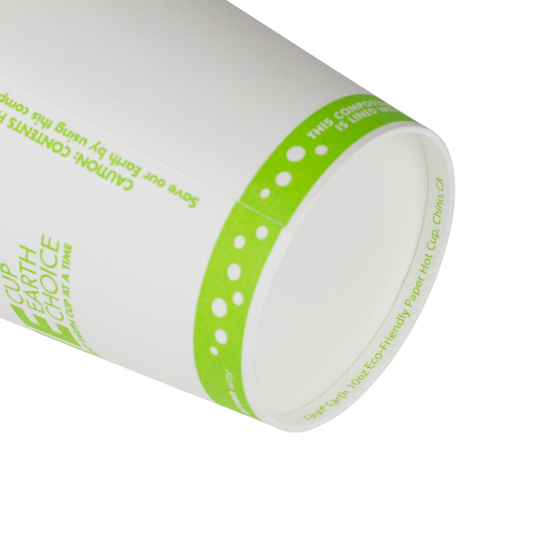 Karat Earth 10oz Eco-Friendly Paper Hot Cups - One Cup, One Earth (90mm) - 1,000 ct, KE-K510