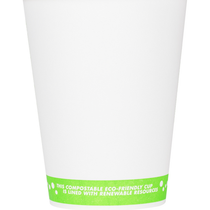 Karat Earth 12oz Eco-Friendly Paper Hot Cups - One Cup, One Earth (90mm) - 1,000 ct