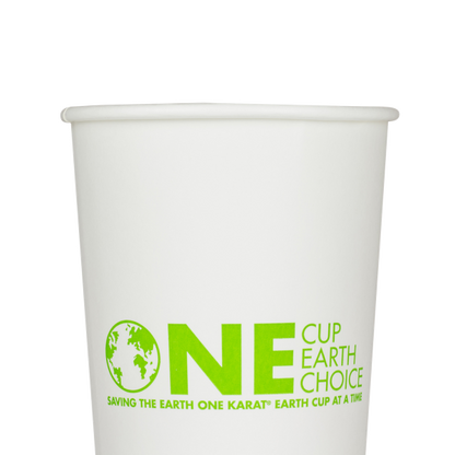 Karat Earth 20oz Eco-Friendly Paper Hot Cups - One Cup, One Earth (90mm) - 600 ct