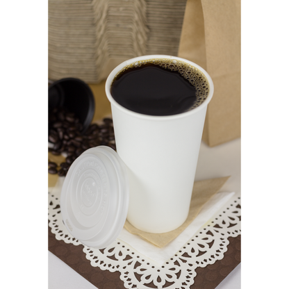 Karat Earth 20oz Eco-Friendly Paper Hot Cups - White (90mm) - 600 ct