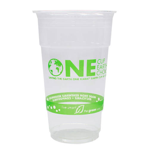 Karat Earth 24oz PLA Eco-Friendly Cup - Generic (98mm) - 600 ct