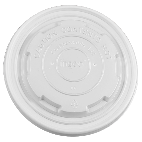 Karat Earth 12-16oz Compostable Paper Food Container Flat Lids (114.6mm) - 500 ct