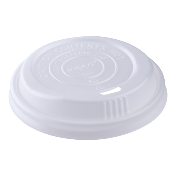 Karat Earth 8oz Compostable Sipper Dome Lids (80mm) - 1,000 ct