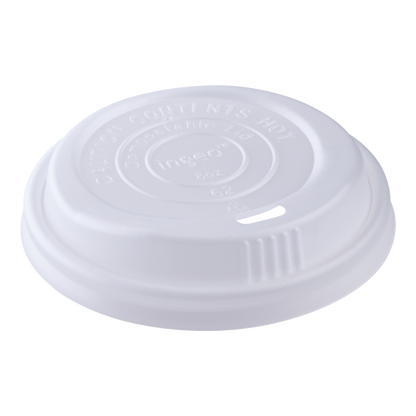 Karat Earth 8oz Compostable Sipper Dome Lids (80mm) - 1,000 ct