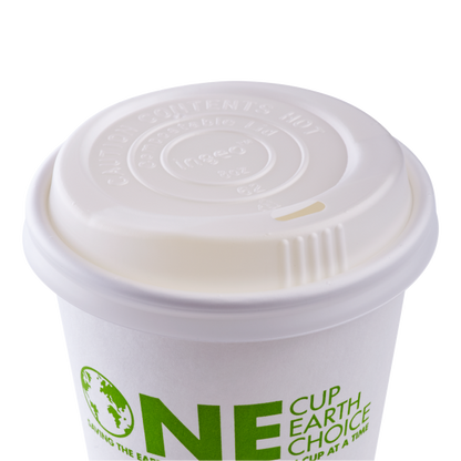 Karat Earth 8oz Compostable Sipper Dome Lids (80mm) - 1,000 ct