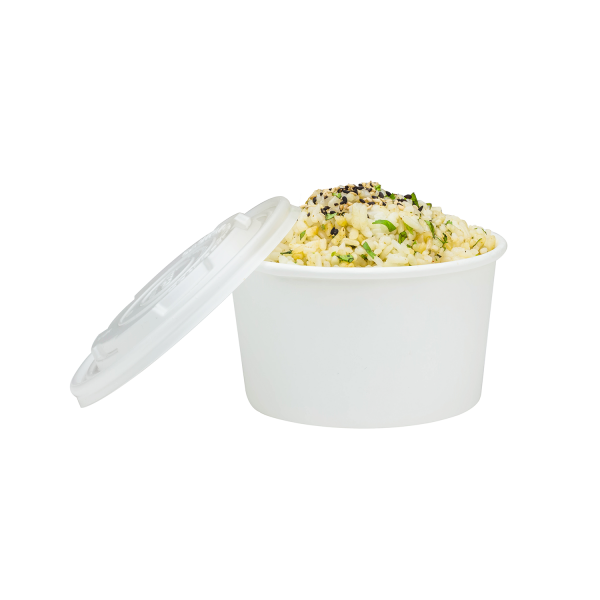 Karat Earth 12oz Eco-Friendly Paper Food Containers - White (114.6mm) - 500 ct