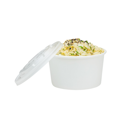 Karat Earth 12oz Eco-Friendly Paper Food Containers - White (114.6mm) - 500 ct