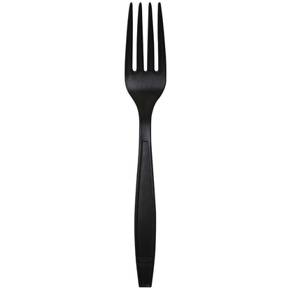 Karat Earth Heavy Weight Bio-Based Forks - Black - 1,000 ct