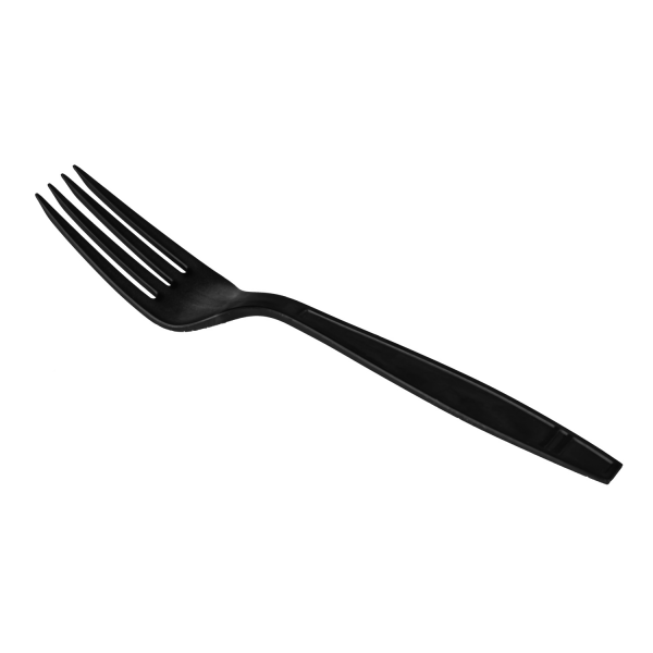 Karat Earth Heavy Weight Bio-Based Forks - Black - 1,000 ct