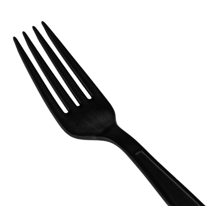 Karat Earth Heavy Weight Bio-Based Forks - Black - 1,000 ct