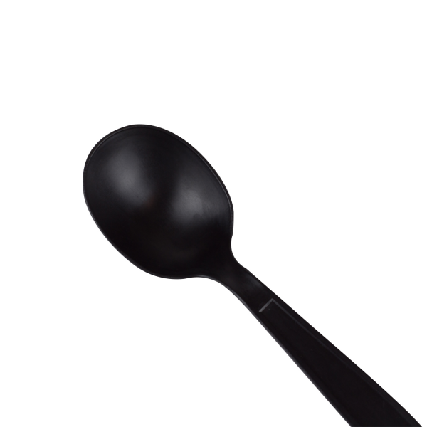 Karat Earth Heavy Weight Bio-Based Soup Spoons - Black - 1000 ct