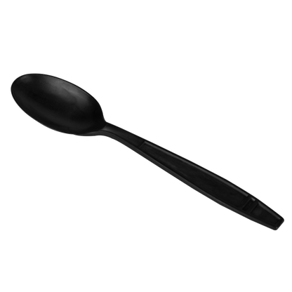 Karat Earth Heavy Weight Bio-Based Tea Spoons - Black - 1000 ct, KE-U2023B