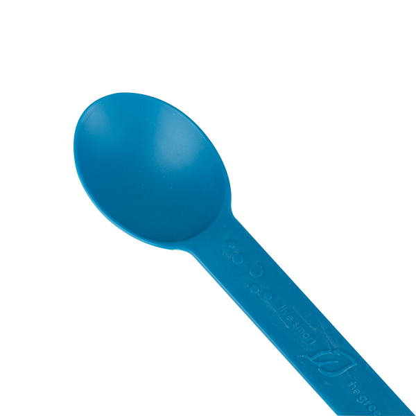 Karat Earth Heavy Weight Bio-Based Spoons - Teal Blue - 1,000 ct, KE-U2300 (Blue)