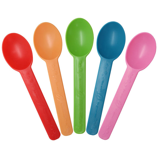 Karat Earth Heavy Weight Bio-Based Spoons - Rainbow - 1,000 ct, KE-U2300 (Rainbow)