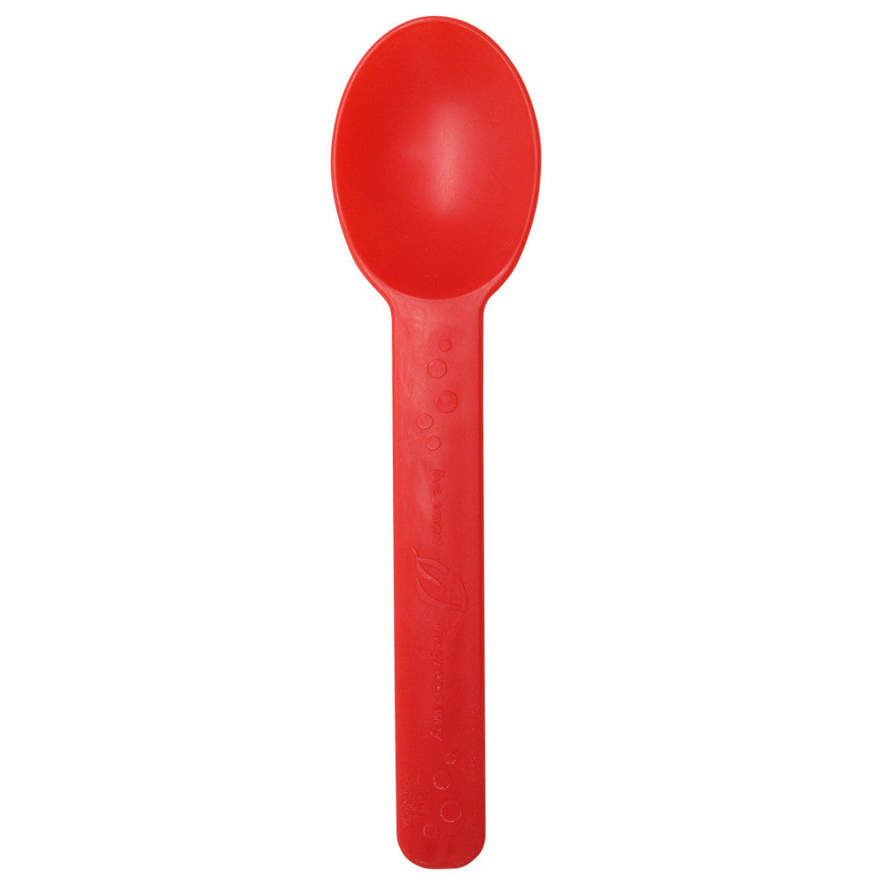 Karat Earth Heavy Weight Bio-Based Spoons - Tomato Red - 1,000 ct, KE-U2300 (Red)