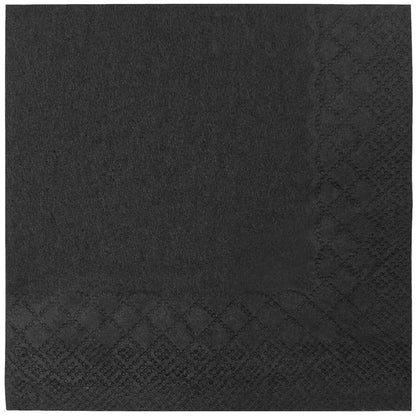 Karat 9.5"x9.5" Beverage Napkins - Black - 1,000 ct