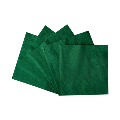 Karat 9.5"x9.5" Beverage Napkins - Green - 1,000 ct, KN-B9595-2GRE