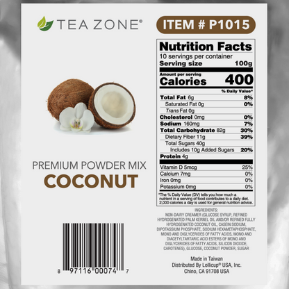 Tea Zone Coconut Powder (2.2 lbs) Case Of 10