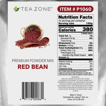 Tea Zone Red Bean Powder (2.2 lbs) Case Of 10