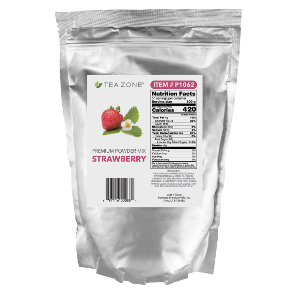 Tea Zone Strawberry Powder (2.2 lbs) Case Of 10